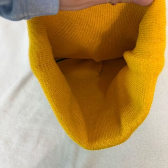 Minnesota Wild Hockey Green & Yellow Pom Pom Cuffed Winter Hat Unisex One Size - Picture 6 of 6